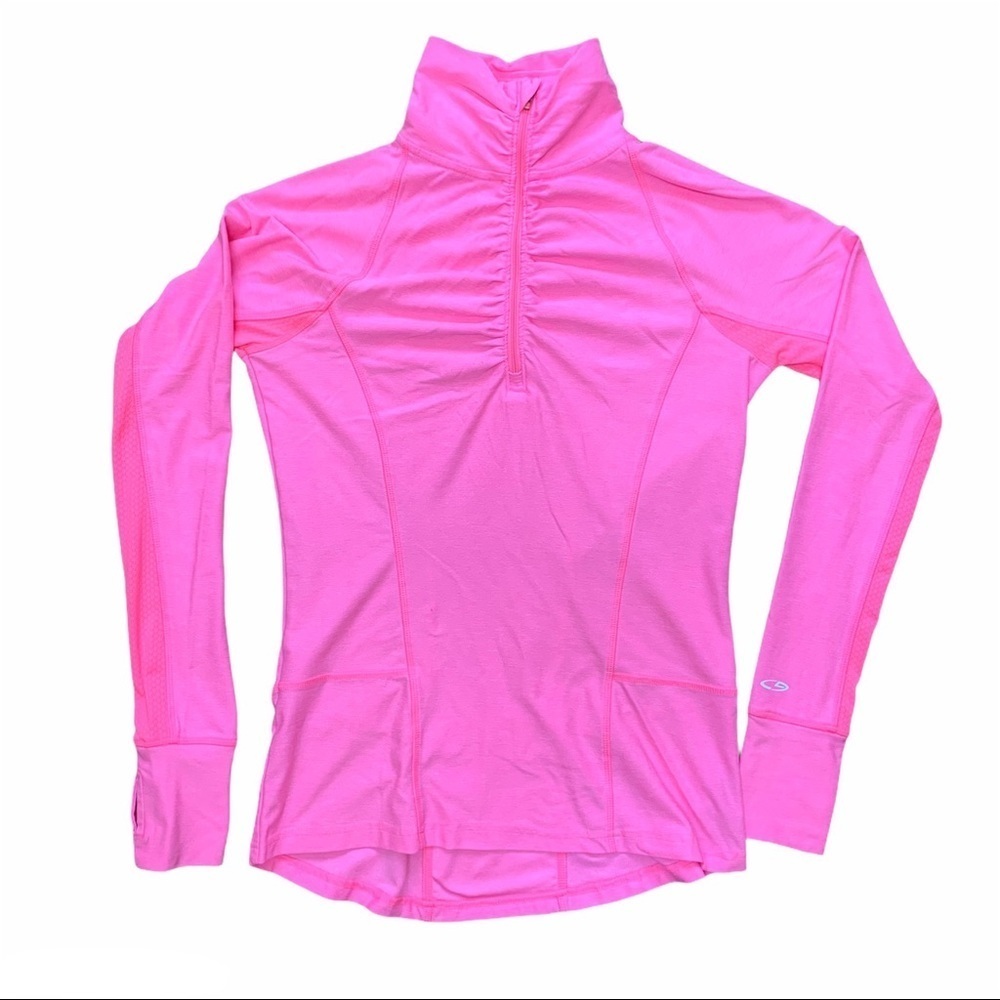 C9 Long Sleeve Quarter Zip Reflective Workout Top